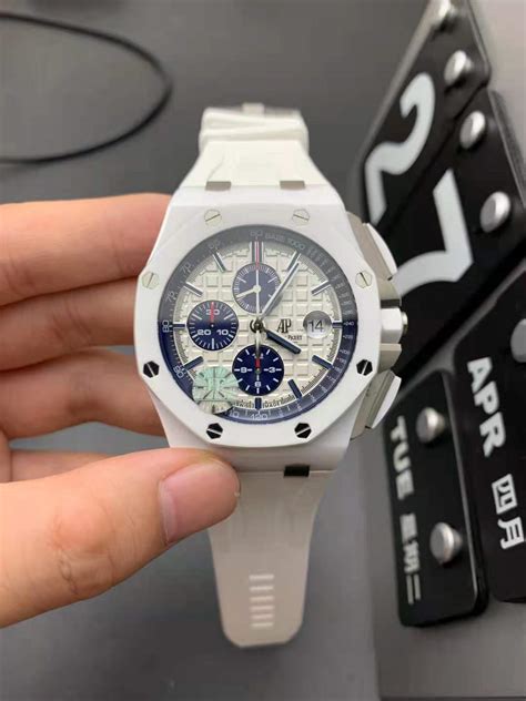 audemars piguet replica bianco|fake audemars piguet royal oak.